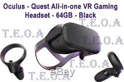 Oculus Quest All-in-one VR Gaming Headset 64GB Black BRAND NEW SEALED