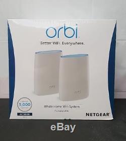 Orbi Home WiFi System AC3000 Tri-Band WiFi RBK50 NETGEAR BRAND NEW SEALED 6359