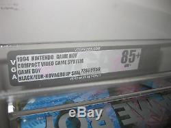 Original Black Nintendo Game Boy VGA 85+ Brand New PAL-UK Gameboy Sealed Snes
