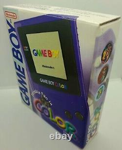 Original Nintendo GameBoy Color GRAPE Brand New Factory Sealed