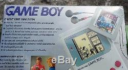 Original Nintendo Game Boy Factory Sealed Handheld System DMG-01 & Football Game