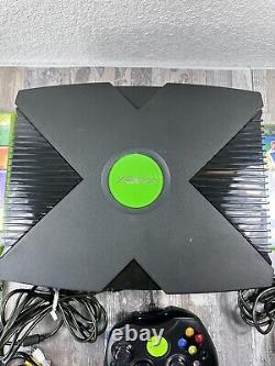 Original XBOX Bundle with 2 Controller & 7 Games (2 New Sealed) Tested Working