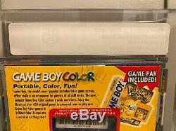 POKEMON GAMEBOY COLOR CONSOLE With YELLOW VGA GRADED 85 NEW SEALED NINTENDO RARE