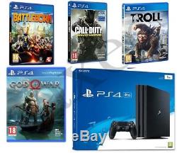 PS4 Pro Playstation 4 Pro 1TB + God of War + 3 Games BRAND NEW SEALED