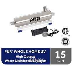 PUR? Whole Home Water Disinfection System, Silver PUV15H 15 gpm UV, NEWithSealed