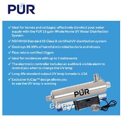 PUR? Whole Home Water Disinfection System, Silver PUV15H 15 gpm UV, NEWithSealed
