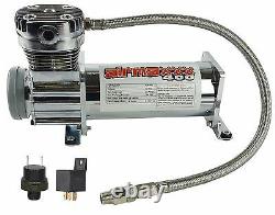 Pewter 400 Air Compressor For Air Bag Suspension System 150 On 180 Off & Relay