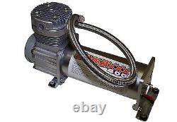 Pewter 400 Air Compressor For Air Bag Suspension System 150 On 180 Off & Relay