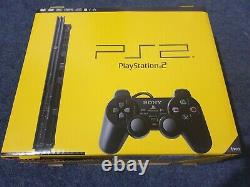 PlayStation 2 Slim Charcoal Black Console NewithRare Sony Sealed (SCPH-75003CB)