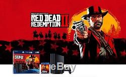 PlayStation 4 PS4 Pro 1TB Red Dead Redemption 2 Sealed NIB