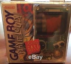 RARE NIB Nintendo Game Boy Play it Loud! (Clear) UNOPENED WITH ORIGINAL SEAL WOW