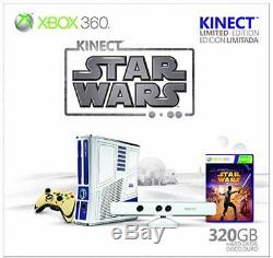 RARE, SEALED Xbox 360 Kinect Star Wars Limited Edition 320GB Matte White Console
