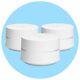 SEALED Google Wifi AC1200 Dual-Band Mesh Wi-Fi System (3-Pack) Routers White