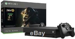 SEALED Microsoft Xbox One X 1TB Console Fallout 76 Bundle Black Brand New