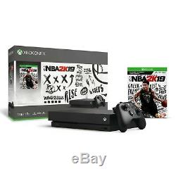 SEALED Microsoft Xbox One X 1TB Console NBA 2K19 Bundle Black CYV-00070