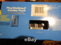 SEALED NEW Sony PlayStation 2 Black Console Combo Pack (Network Adaptor +Games)