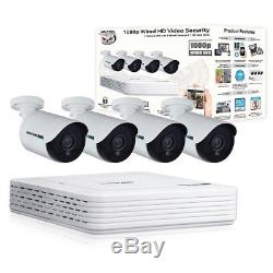 SEALED Night Owl 4 Channel DVR Security System with 4 1080p Cameras and 1TB