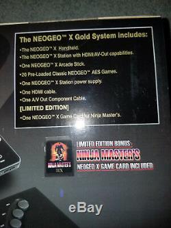 SNK Neo Geo X Gold Limited Edition with Mega Pack Vol. 1 NEW & SEALED