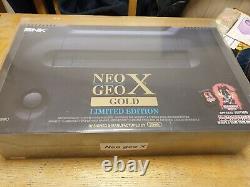 SNK Neo Geo X Gold System Limited edition Sealed with box protector AES MVS