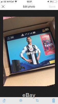 SONY PlayStation PS4 Pro 1TB Console with FIFA 19 Bundle Black -Factory Sealed