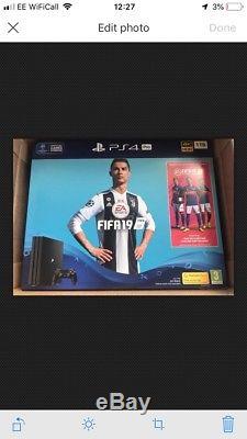 SONY PlayStation PS4 Pro 1TB Console with FIFA 19 Bundle Black -Factory Sealed