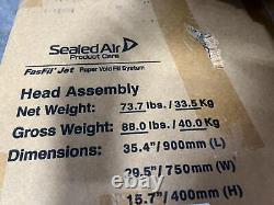 Sealed Air FasFil 1500 Paper Void Fill System Head Assembly Only New Open Box