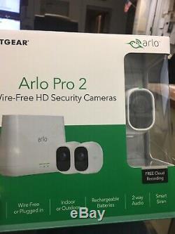 Sealed Arlo Pro 2 Wireless Camera System 1080p HD Wifi Security Indoor/Outdoor