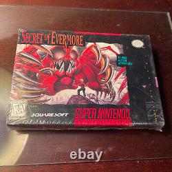 Secret of Evermore (Super Nintendo Entertainment System) Factory Sealed! NEW! 8+