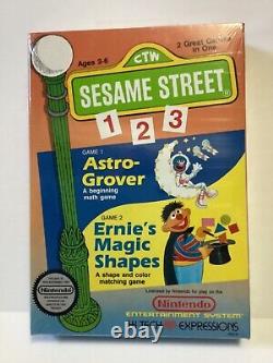Sesame Street 123 (Nintendo Entertainment System, 1989). Brand new Sealed NM