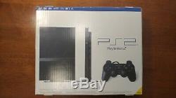 Slim Sony Playstation 2 PS2 Black Console New Open Box + Sealed PS2 Games Lot