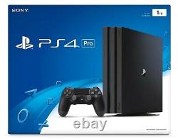 Sony PS4 Pro Video Game Console 1TB Jet Black NEW FACTORY SEALED