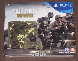 Sony PS4 Slim 1TB Camo Console Camouflage Call of Duty WWII PAL Sealed Limited