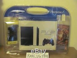 Sony PlayStation 2 Slim Console PS2 Charcoal Black Blister Pack New Sealed RARE