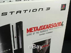 Sony PlayStation 3 80GB PS3 Console Metal Gear Solid 4 Bundle NewithSealed Kojima