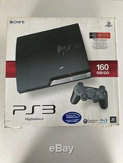 Sony PlayStation 3 Slim 160GB Charcoal Black Home Console New Sealed