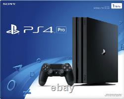 Sony PlayStation 4 Pro 1TB 4K Console Jet Black Factory Sealed