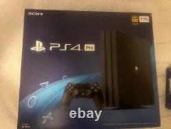 Sony PlayStation 4 Pro 1TB Console Jet Black 4K HDR CUH-7215B NEW SEALED BOX