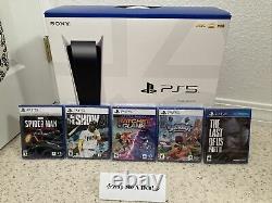 Sony PlayStation 5 PS5 Console Disc Version SEALED Bundle Games READY TO SHIP