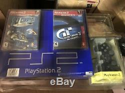 Sony Playstation 2 Black Original Console PS2 New In Box Sealed Holiday Bundle