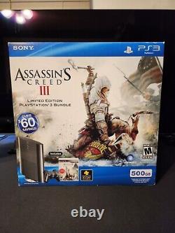 Sony Playstation 3 500GB Assassin's Creed III Bundle- Brand New Sealed