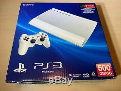 Sony Playstation 3 Super Slim PS3 500GB Rare White Console New Factory Sealed
