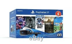 Sony Playstation Ps4 Vr Ps Vr Bundle 5-game Mega Pack! New! Sealed! Wow