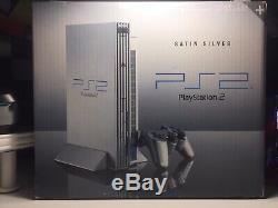 Sony Ps2 Satin Silver Playstation 2 Console New & Sealed