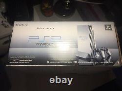 Sony Ps2 Satin Silver Playstation 2 Fat Console New & Sealed