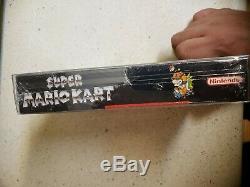 Super Mario Kart Super Nintendo Entertainment System 1992 snes brand new sealed