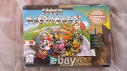 Super Mario Kart Super Nintendo Entertainment System SNES New Factory Sealed