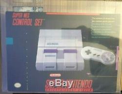 Super Nintendo SNES Control Set Console Qualified New Sealed Near Mint VGA Q80+