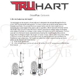 TRUHART Streetplus Adjustable Coilover Suspension System for 88-91 Civic CRX EF