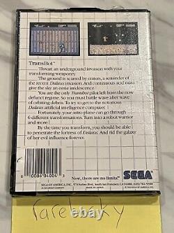 TransBot (Sega Master System SMS) NEW FACTORY SEALED, SUPER RARE SEGA CARD
