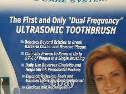 Ultrasonex Oral Care System Dual Frequency Toothbrush NEW SEALED